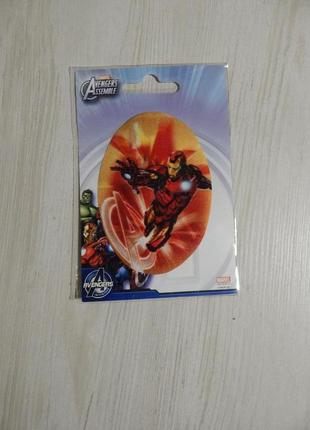 Термозаплатка marvel avengers овальный железный человек