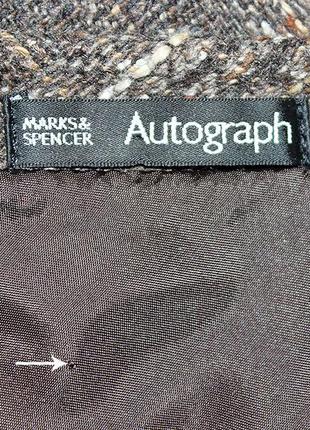 Теплая длинная юбка букле marks & spencer autograph в составе шерсть5 фото