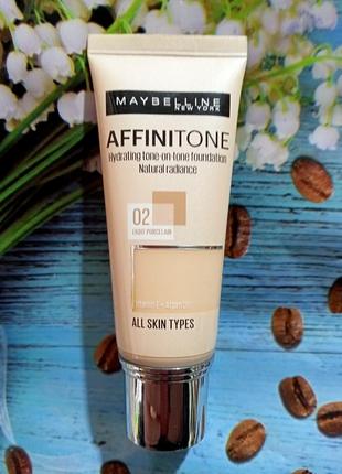 Maybelline тональный крем affinitone, с аргановым маслом