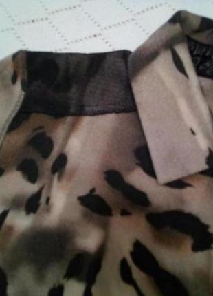 Сукня трикотажне в леопардовий принт.4 фото