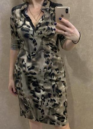 Сукня трикотажне в леопардовий принт.5 фото