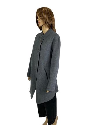 Шерстяной удлиненный пиджак -пальто с ассиметричным низом oska2 фото