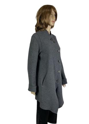 Шерстяной удлиненный пиджак -пальто с ассиметричным низом oska3 фото