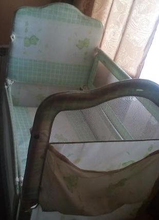 Дитяче ліжечко geoby + пеленальны столик1 фото