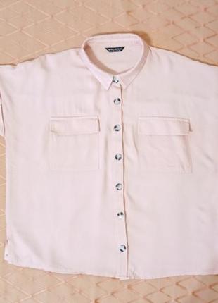 Блуза рубашка оверсайз р.54-56 натуральная ткань5 фото