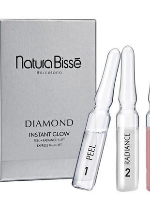 Флеш-ампули сяйво шкіри natura bisse diamond instant glow express mini-lift, 3*1,5 гр.