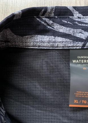 Чоловіча легка пляжна сорочка гавайка з коротким рукавом quiksilver waterman5 фото