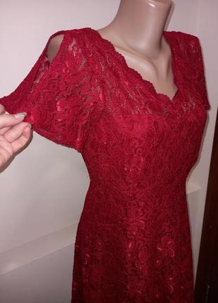 Розкішна вечірня гіпюрова люрексова сукня плаття6 фото