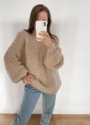 Потрясающий уютный свитер oversize
