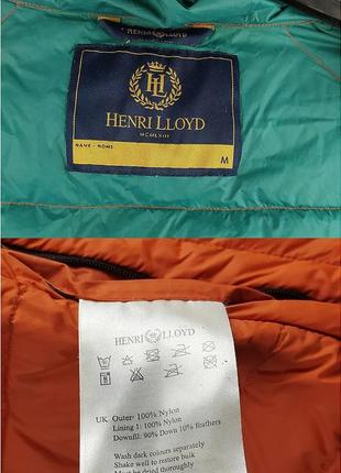 Мужской легкий и яркий пуховик с капюшоном премиум бренда henri lloyd down jacket uniqlo mango cos levis7 фото