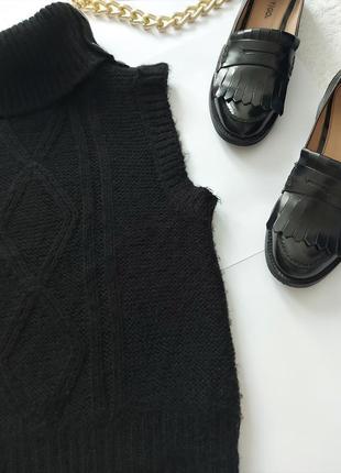 Трендова тепла безрукавка чорна жилетка в ідеальному стані 🖤vero moda🖤2 фото