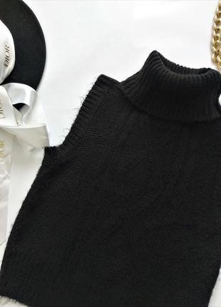 Трендова тепла безрукавка чорна жилетка в ідеальному стані 🖤vero moda🖤3 фото