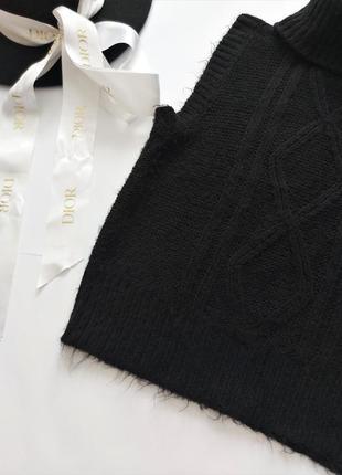 Трендова тепла безрукавка чорна жилетка в ідеальному стані 🖤vero moda🖤5 фото