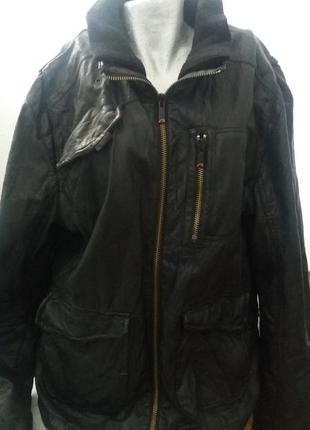 Куртка чорна екокожа next раз.xl