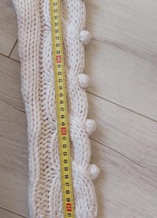 🤍 шикарний зимний свитр,шерсть, женская белая зимняя кофта, италия8 фото