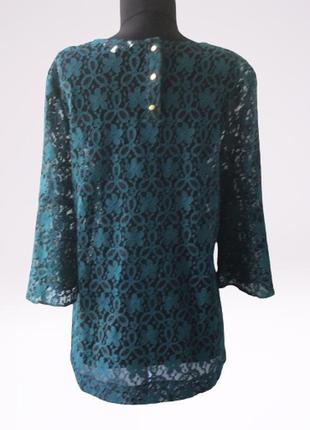 Красива гіпюрова блузка бренду peacocks, британія5 фото