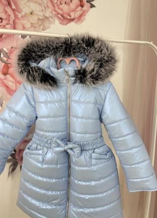 Зимове пальто з натуральним хутром до -30 морозу на флісі8 фото