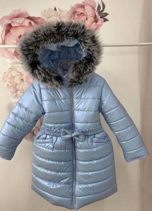Зимове пальто з натуральним хутром до -30 морозу на флісі10 фото