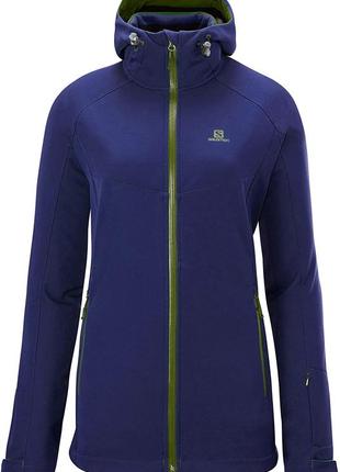 Лыжная софтшелл куртка salomon 3 в 1 м-l softshell fleece