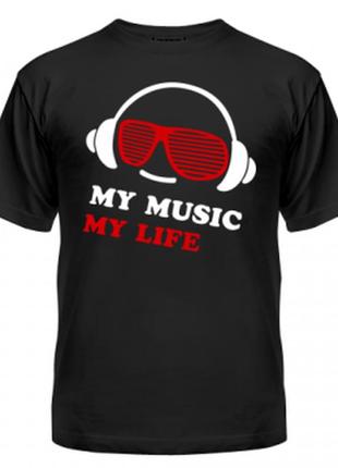 Футболка my music my life