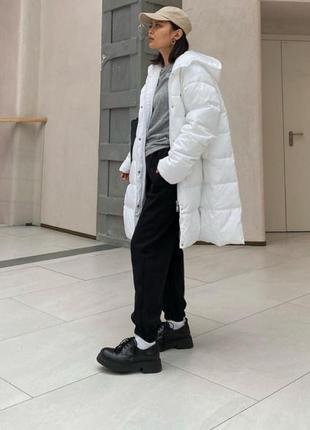 Теплая куртка пальто пуховик gloria jeans белая s m, состояние новой