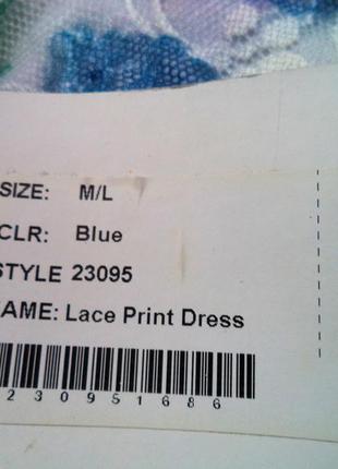Кружевное мини платье с открытой спинкой/ бренд signature.5 фото