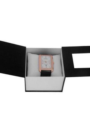 Чёрно-белая подарочная коробка для часов, футляр, шкатулка ( код: ibw028bo )