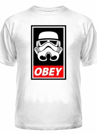 Футболка принт darth vader obey, зоряні війни