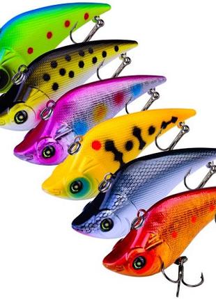 Набор воблер ратлин  fishing orc range vib 90   6шт