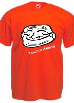 Футболки trollface happy