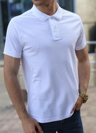 Біла чоловіча футболка поло / купити сорочку поло2 фото