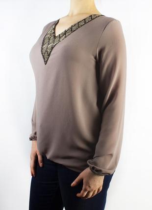 Женская кофточка-пуловер со стразами2 фото