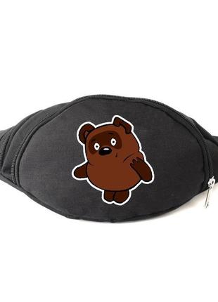 Сумка бананка на пояс винни пух и друзья (winniepooh-05) cappuccino toys черная
