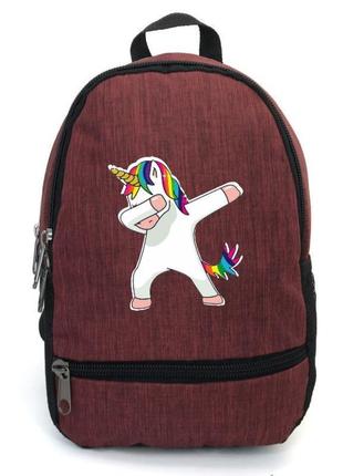 Рюкзак детский единорог 002 ( unicorn ) cappuccino toys edn-002 бордовый