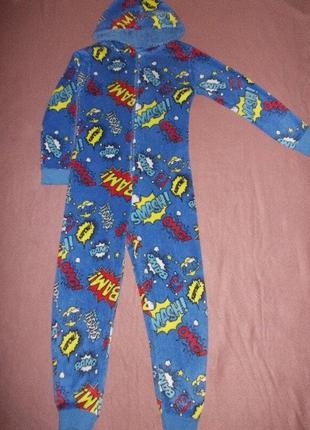 Пижама кингуруми слип комбинезон на 10-11 лет рост 140-146см