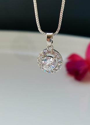 Красива підвіска кулон камінчик на ланцюжку.