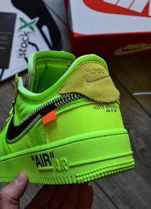 Кросівки off-white x nike air force 1 'volt' 3