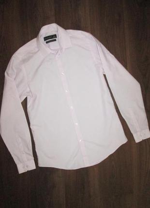 Розовая мужская рубашка , пог 51 см. рожева чоловіча сорочка