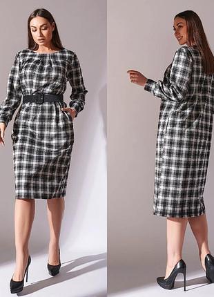 Платье 
цвет: принт клетка,серо-молочный, принт клетка,серо-терракотовый, принт лапка,серо-черный, принт клетка,серо-зеленый

ткань: джерси с ворсом