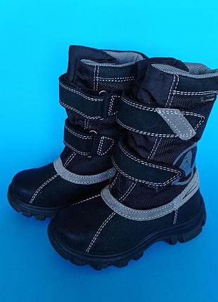 Брендовые ботинки сапоги на овчине мембрана замша демисезонные