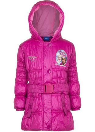 Скидка демисезонная куртка с поясом на девочку 104, 110 р. frozen disney2 фото