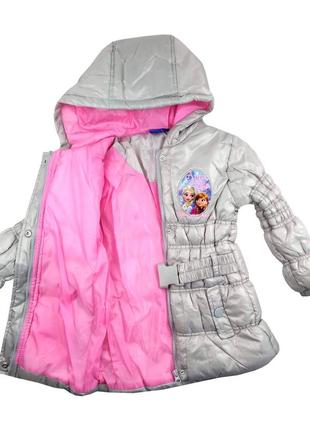 Скидка демисезонная куртка с поясом на девочку 104, 110 р. frozen disney9 фото