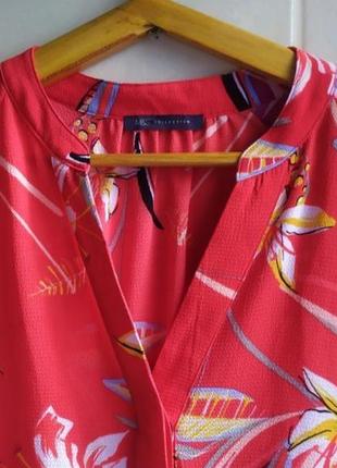 Шикарная блуза m&amp;s в цветочный принт большого размера / батал2 фото