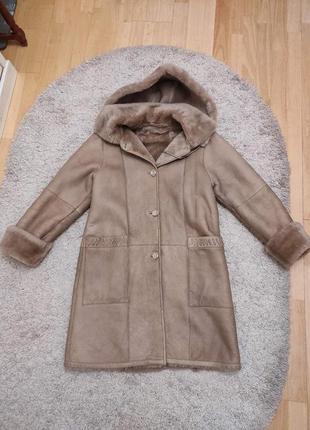 Молочная дубленка