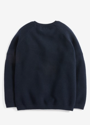 Темно-синій джемпер светр next для хлопчика 5 років2 фото
