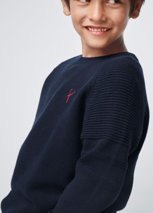 Темно-синий джемпер свитер next для мальчика 5 лет4 фото