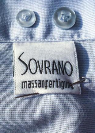 Красивая голубая рубашка бренда sovrano, германия10 фото