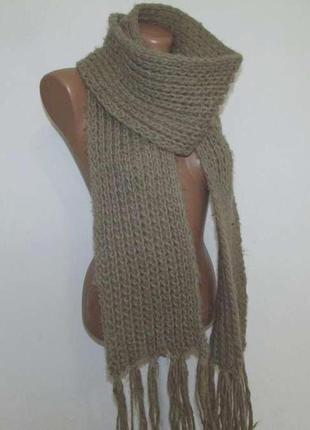 Шарф большой, 196*20 см, в хорошем сост. чехия!