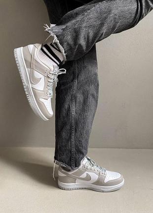 Nike dunk low grey брендовые серые кроссовки найк унисекс стильні сірі кросівки унісекс