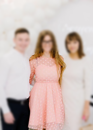 Персиковое платье розовое платье дружки свадьбы выпускной